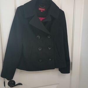 Merona Women's Elegant Black Peacoat